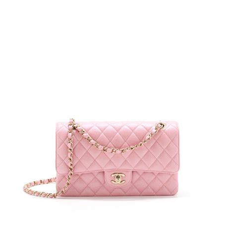 chanel dark pink red iridescent pearly caviar|Handbags & Bags .